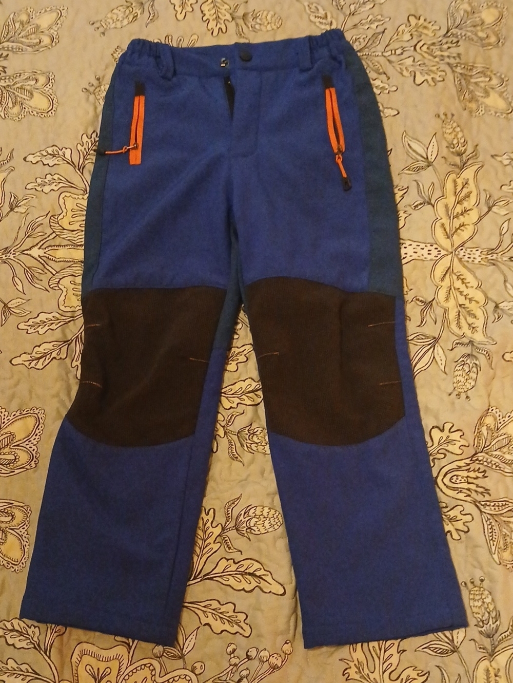 Kid's Blue Snow/cold Weather Pants With Fleece Lining